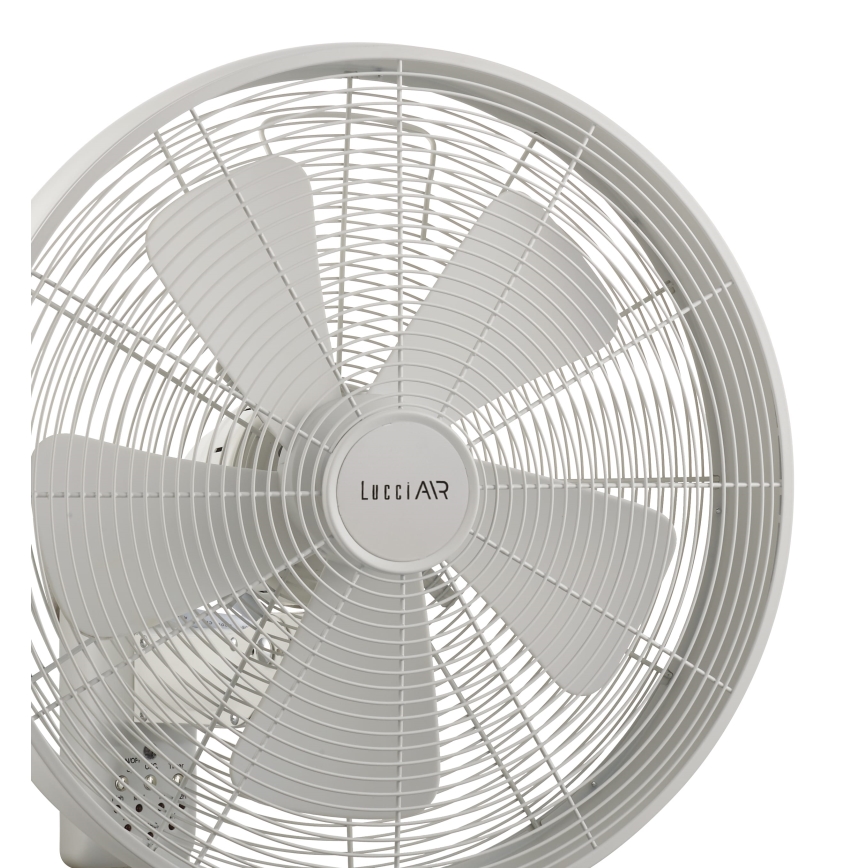 Lucci Air 213128EU - Ventilatore da parete BREEZE 55W/230V bianco + telecomando