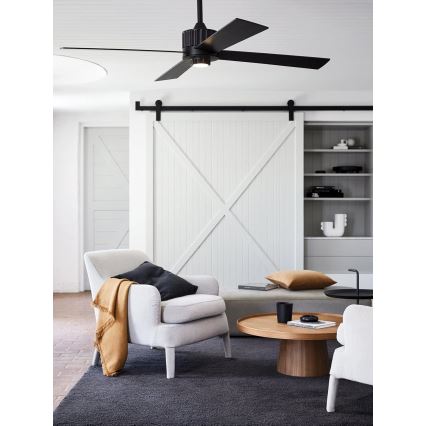 Lucci air 213170 - Plafoniera LED NEWPORT wenge/marrone + telecomando