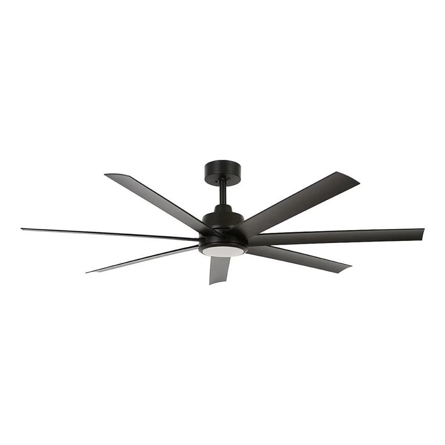 Lucci Air 21318349 - Ventilatore da soffitto dimmerabile a LED ATLANTA 1xGX53/12W/230V diametro 142 cm nero + telecomando