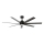 Lucci Air 21318349 - Ventilatore da soffitto dimmerabile a LED ATLANTA 1xGX53/12W/230V diametro 142 cm nero + telecomando