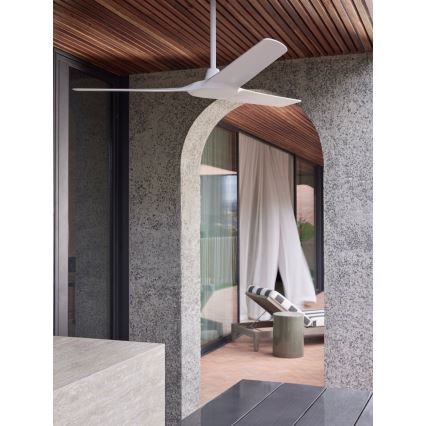 Lucci Air 21321549 - Deckenventilator ABYSS d 142 cm IP66 weiß + Fernbedienung