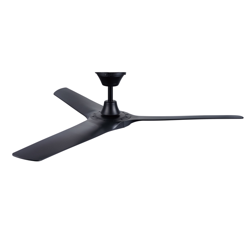 Lucci Air 21321649 - Ventilatore da soffitto ABYSS diametro 142 cm IP66 nero + telecomando