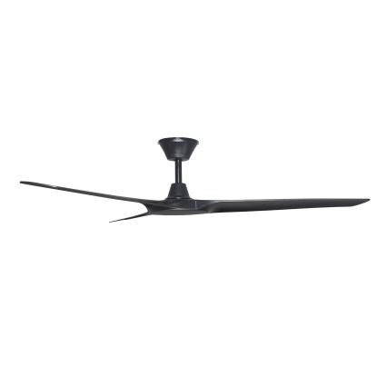 Lucci Air 21321649 - Ventilatore da soffitto ABYSS diametro 142 cm IP66 nero + telecomando