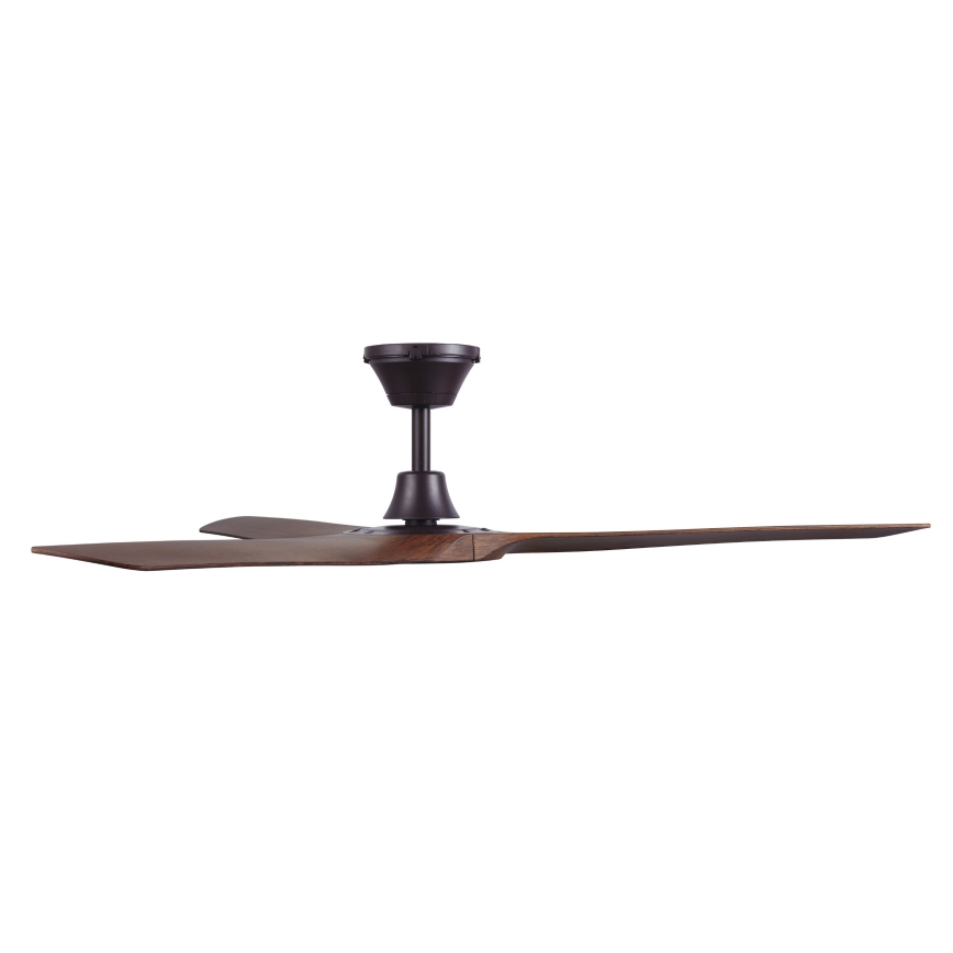 Lucci Air 21321749 - Ventilateur de plafond ABYSS d. 142 cm IP66 marron + télécommande