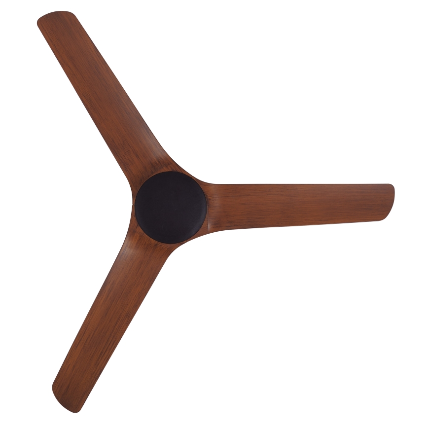 Lucci Air 21321749 - Ventilatore da soffitto ABYSS diametro 142 cm IP66 marrone + telecomando