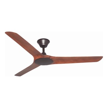 Lucci Air 21321749 - Ventilatore da soffitto ABYSS diametro 142 cm IP66 marrone + telecomando