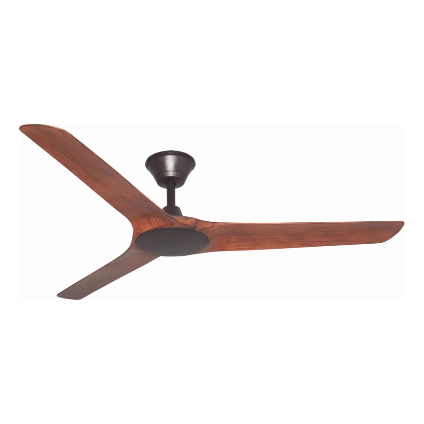 Lucci Air 21321749 - Ventilatore da soffitto ABYSS diametro 142 cm IP66 marrone + telecomando