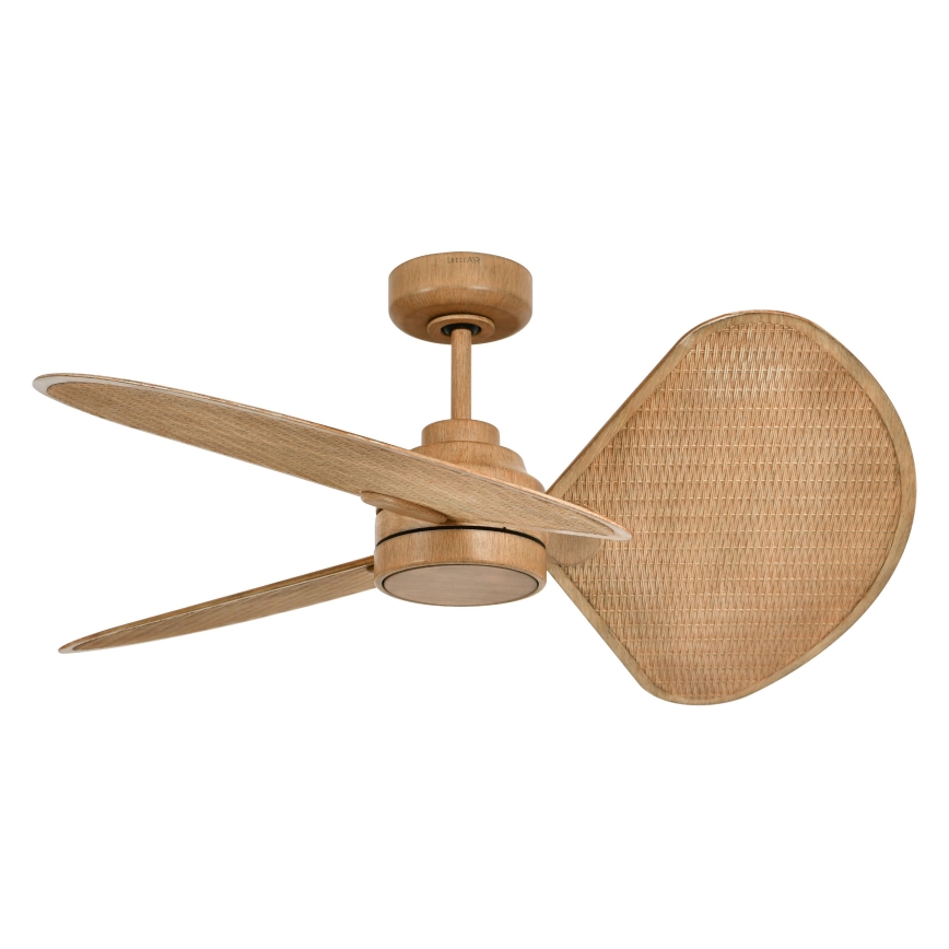 Lucci Air 21325549 - Ventilatore da soffitto dimmerabile a LED SABLE 1xGX53/12W/230V 3000/4000/5000K Ø 91,5 cm marrone + telecomando