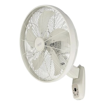 Lucci Air 21326649 - Ventilateur mural GLIDE 36W/230V Ø 45 cm blanc + télécommande