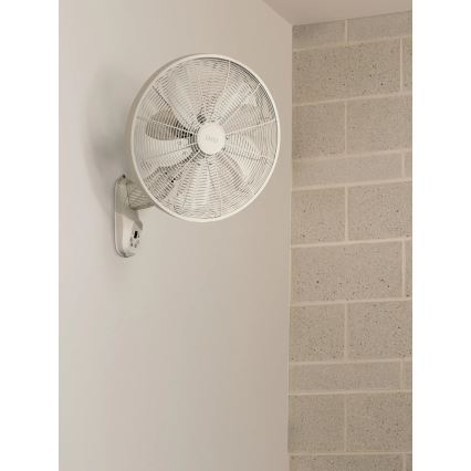 Lucci Air 21326649 - Ventilateur mural GLIDE 36W/230V Ø 45 cm blanc + télécommande