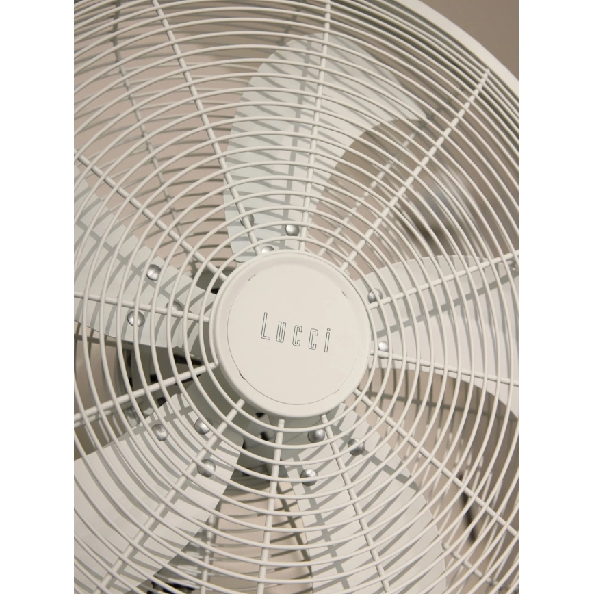 Lucci Air 21326649 - Ventilatore da parete GLIDE 36W/230V Ø 45 cm, bianco, con telecomando