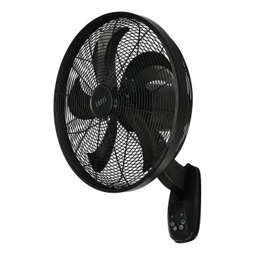 Lucci Air 21326749 - Ventilatore da parete GLIDE 36W/230V Ø 45 cm nero + telecomando