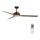 Lucci air 213300 - Ventilatore da soffitto dimmerabile a LED UNIONE 1xGX53/12W/230V marrone + telecomando