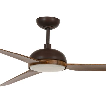 Lucci air 213300 - Ventilatore da soffitto dimmerabile a LED UNIONE 1xGX53/12W/230V marrone + telecomando