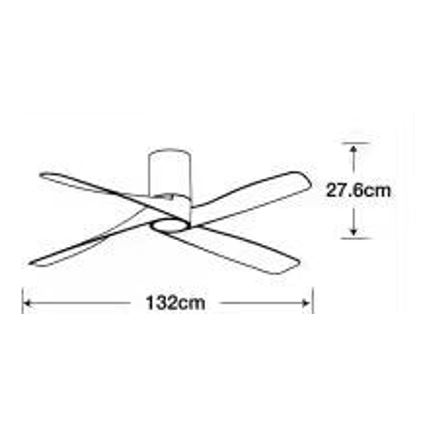 Lucci air 213350 - Dimmbarer LED-Deckenventilator RIVIERA 1xGX53/12W/230V weiß + Fernbedienung