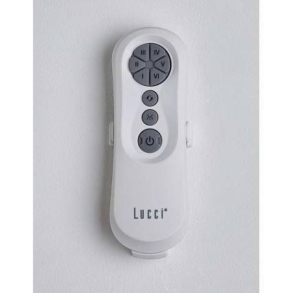 Lucci air 213355-Ventilateur de plafond LED à intensité variable NAUTICA 1xGX53/12W/230V marron/chrome brillant + Télécommande