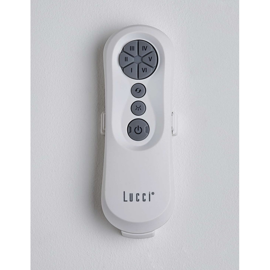 Lucci air 213355-Ventilatore da soffitto dimmerabile a LED NAUTICA 1xGX53/12W/230V marrone/cromo lucido + telecomando