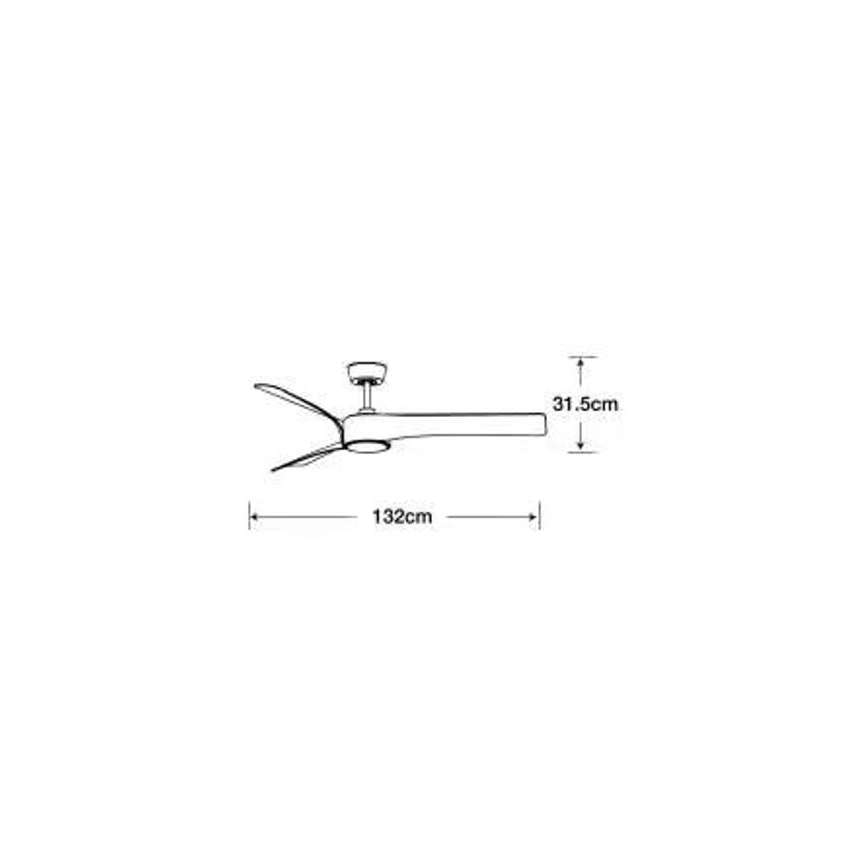 Lucci air 213358 - Ventilatore da soffitto dimmerabile a LED LINE 1xGX53/12W/230V nero + telecomando