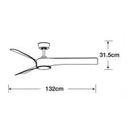 Lucci air 213358 - Ventilateur de plafond à intensité variable LED LINE 1xGX53/12W/230V noir + Télécommande