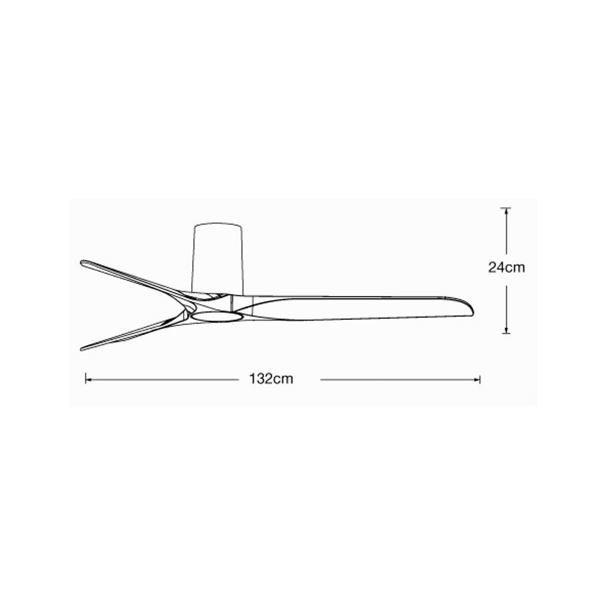 Lucci air 21610049 - Ventilateur de plafond LONDO blanc + télécommande