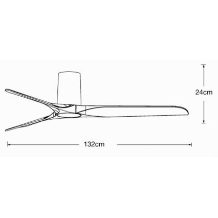 Lucci air 21610049 - Ventilatore da soffitto LONDO bianco + telecomando