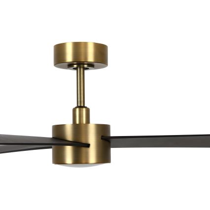 Lucci air 21610549- Ventilatore da soffitto dimmerabile a LED CLIMATE 1xGX53/12W/230V wenge/oro + telecomando