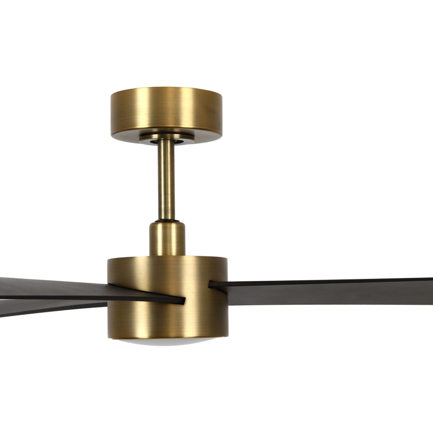 Lucci air 21610549- Ventilatore da soffitto dimmerabile a LED CLIMATE 1xGX53/12W/230V wenge/oro + telecomando