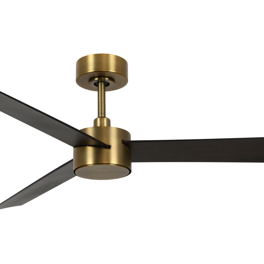Lucci air 21610549- Ventilatore da soffitto dimmerabile a LED CLIMATE 1xGX53/12W/230V wenge/oro + telecomando