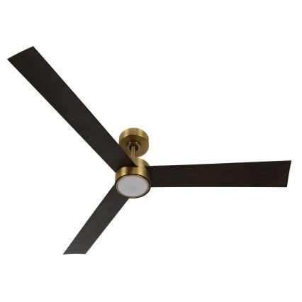 Lucci air 21610549- Ventilatore da soffitto dimmerabile a LED CLIMATE 1xGX53/12W/230V wenge/oro + telecomando