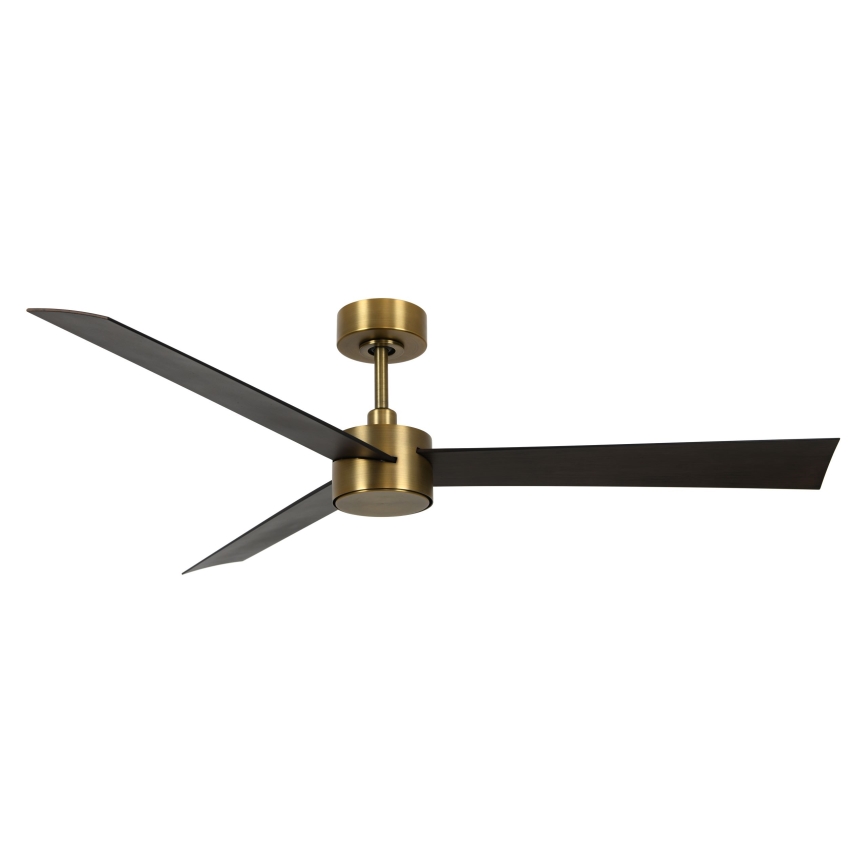 Lucci air 21610549- Ventilatore LED dimmerabile CLIMATE 12W/230V wengè/oro + TC