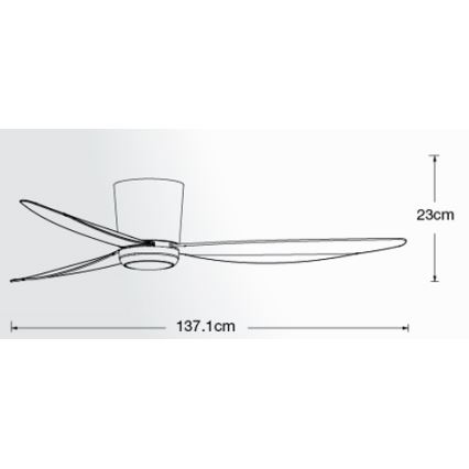 Lucci air 21610749 - Ventilateur de plafond LED à intensité variable ARRAY 1xGX53/12W/230V noir + télécommande