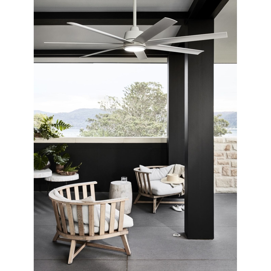 Lucci air 21610849 - Dimmerabile ceiling fan ATLANTA 1xGX53/12W/230V white+ + telecomando