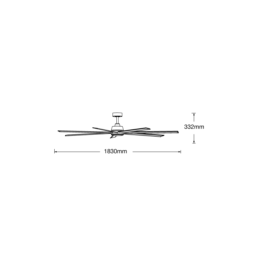 Lucci air 21610849 - Dimmerabile ceiling fan ATLANTA 1xGX53/12W/230V white+ + telecomando