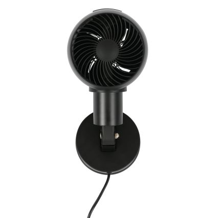 Lucci Air 21612649 - Ventilateur mural JET 32W/230V noir + télécommande