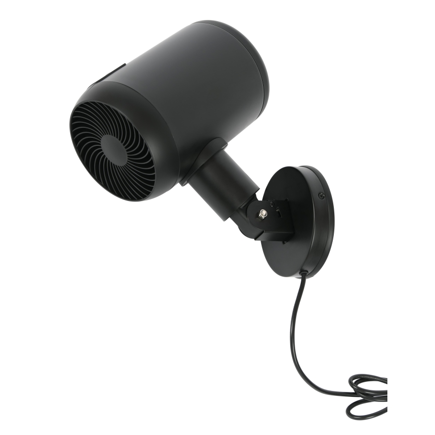 Lucci Air 21612649 - Ventilateur mural JET 32W/230V noir + télécommande