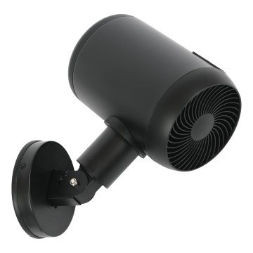 Lucci Air 21612649 - Ventilatore da parete JET 32W/230V nero + telecomando
