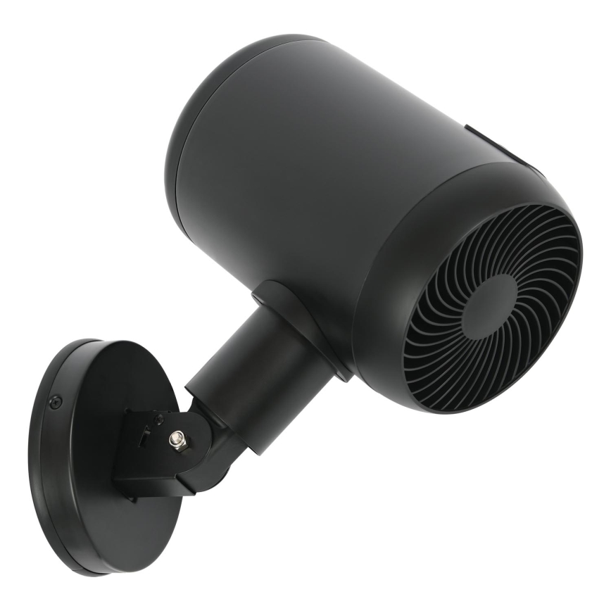 Lucci Air 21612649 - Ventilatore da parete JET 32W/230V nero + telecomando