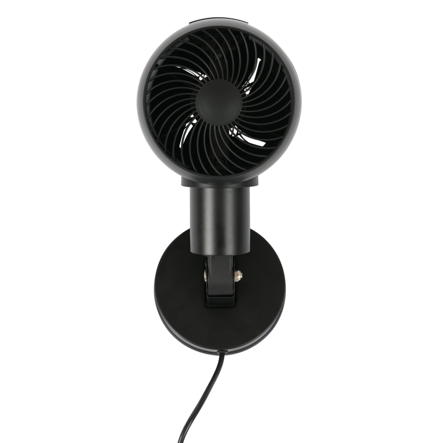 Lucci Air 21612649 - Ventilatore da parete JET 32W/230V nero + telecomando