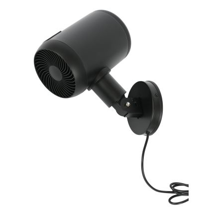 Lucci Air 21612649 - Ventilatore da parete JET 32W/230V nero + telecomando
