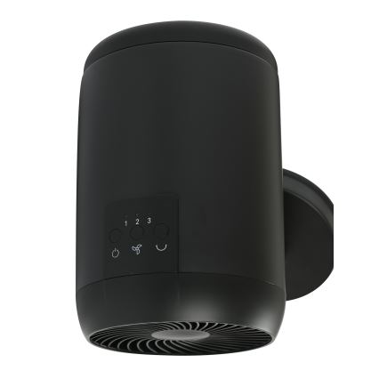 Lucci Air 21612649 - Ventilatore da parete JET 32W/230V nero + telecomando