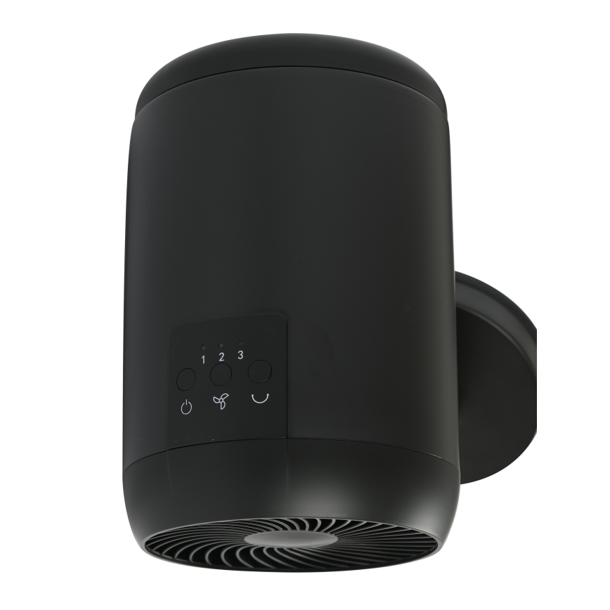 Lucci Air 21612649 - Ventilatore da parete JET 32W/230V nero + telecomando