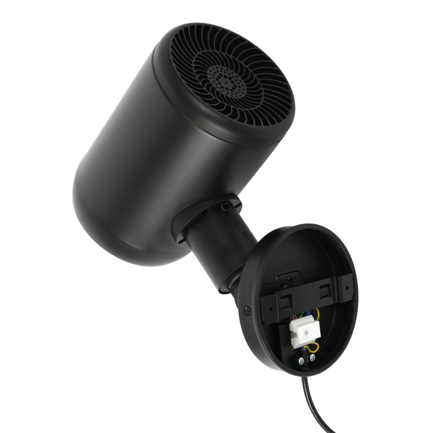 Lucci Air 21612649 - Ventilatore da parete JET 32W/230V nero + telecomando
