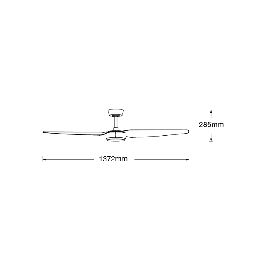 Lucci air 21615449 - Ventilateur de plafond CONDOR noir + télécommande