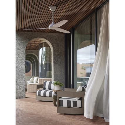 Lucci air 21616249 - Ventilatore da soffitto POLIS IP55 bianco + telecomando