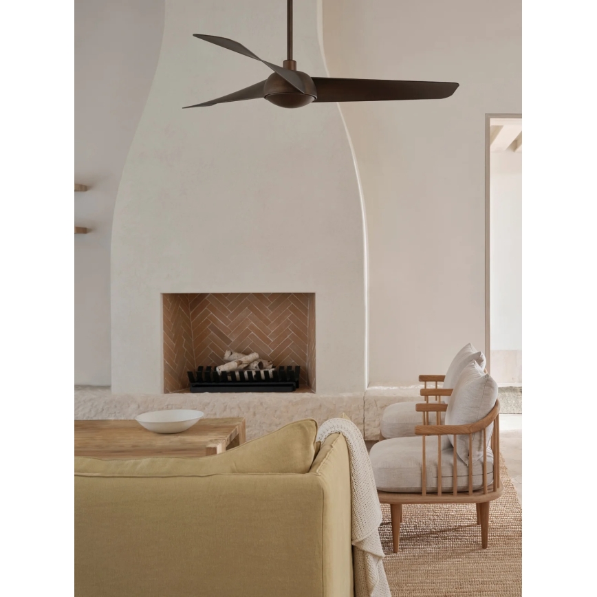 Lucci Air 21617249 - Ventilateur de plafond LED dimmable OSPREY 1xGX53/12W/230V diam. 132 cm bronze + télécommande