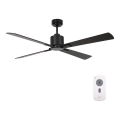 Lucci air 510523 - Ventilatore da soffitto AIRFUSION CLIMATE nero + telecomando