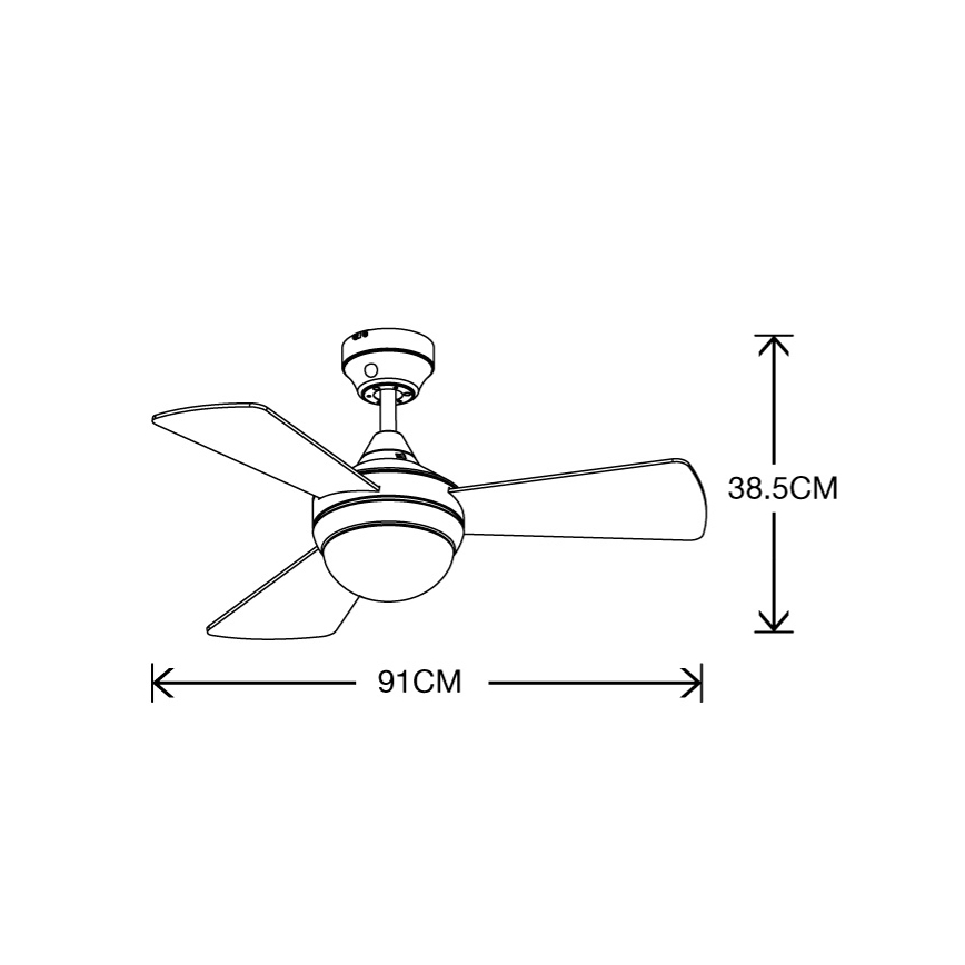 Lucci Air 512311 - Deckenventilator AIRLIE HUGGER 2xE27/15W/230V Holz/braun + Fernbedienung