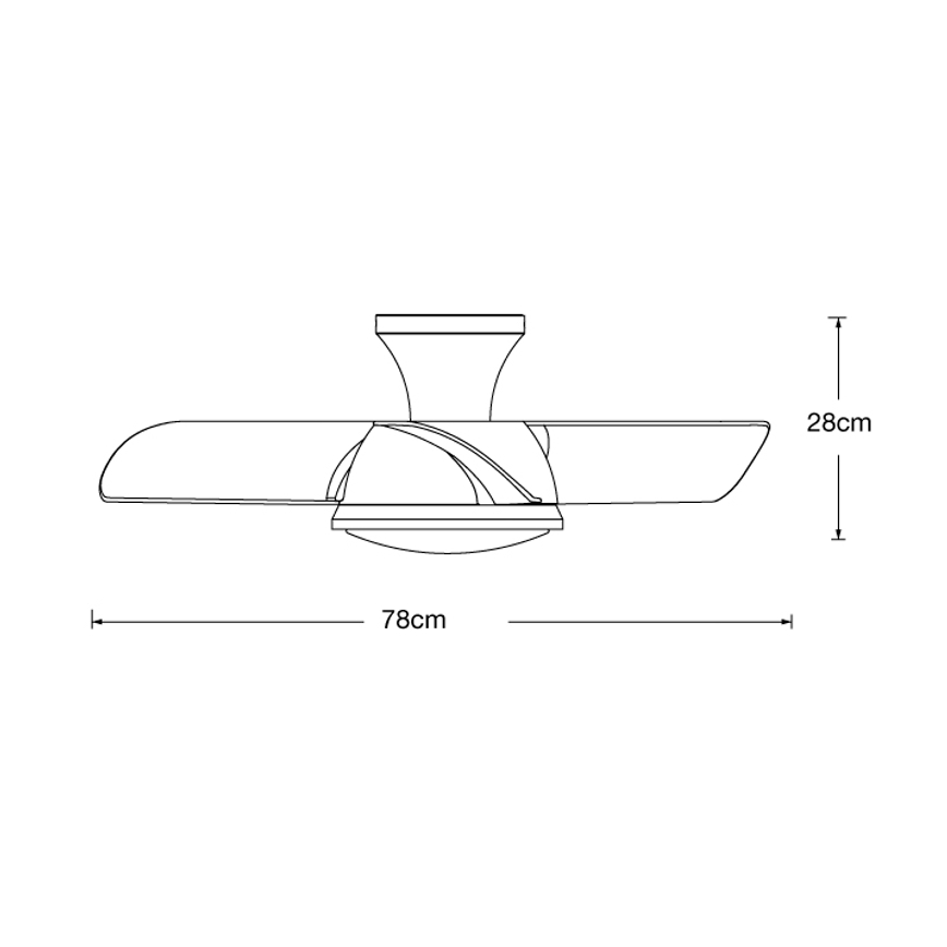 Lucci air 513071 - Ventilatore da soffitto LED dimmerabile SYROS LED/18W/230V 3000/4000/6000K bianco + telecomando