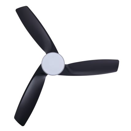 Lucci air 513072 - Ventilatore da soffitto dimmerabile a LED BRONX LED/18W/230V 3000/4000/6000K nero/cromo lucido + telecomando
