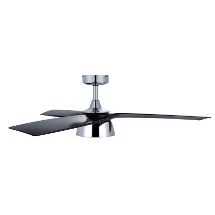 Lucci air 513072 - Ventilatore da soffitto dimmerabile a LED BRONX LED/18W/230V 3000/4000/6000K nero/cromo lucido + telecomando